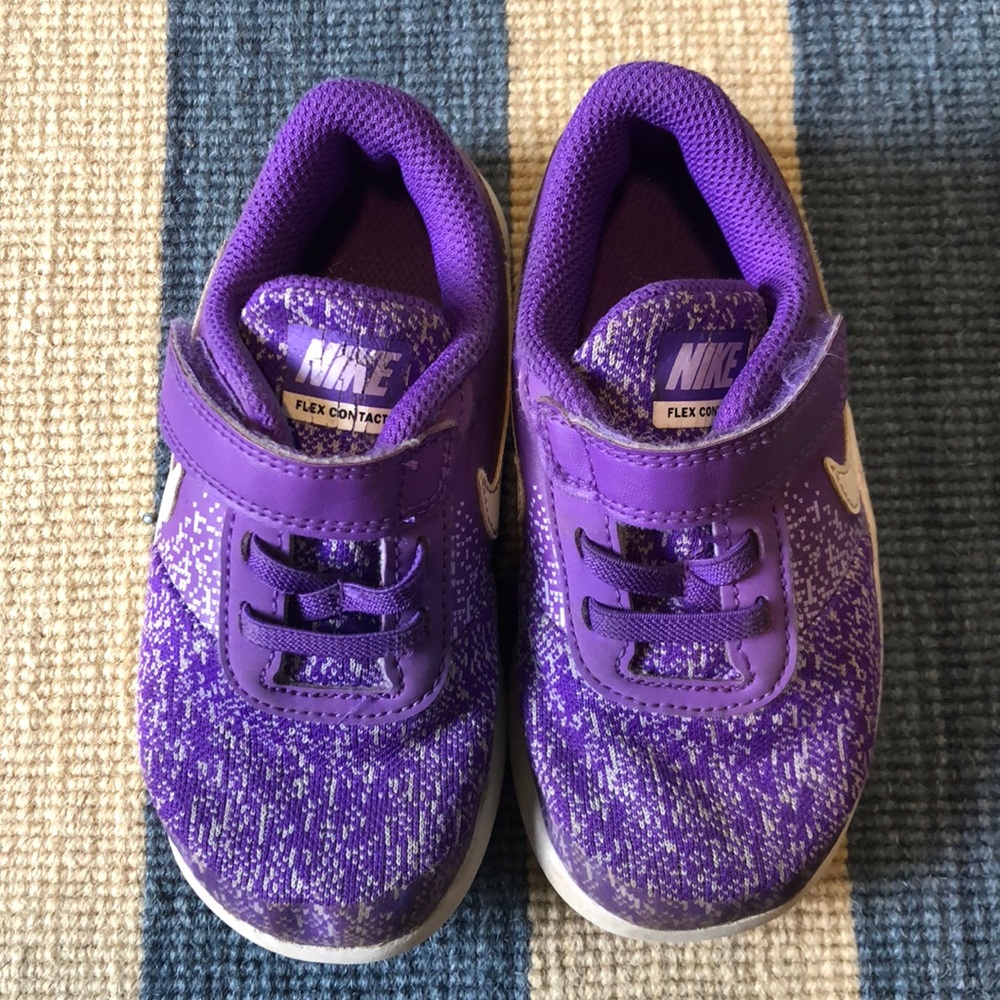 Nike Purple Flex Contact Toddler Girl Sneaker